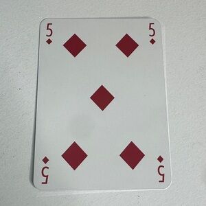 Louis Vuitton Playing Card - 5 Red Diamond